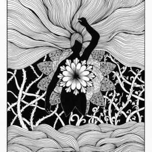 thumbnail of Ink on bristol by Adam Christian titled Woman of the Sea.