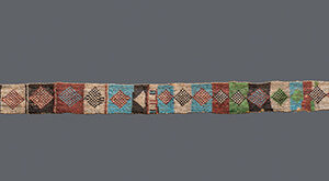thumbnail of Object made out of glass beads, thread titled Belt, Sukuma.