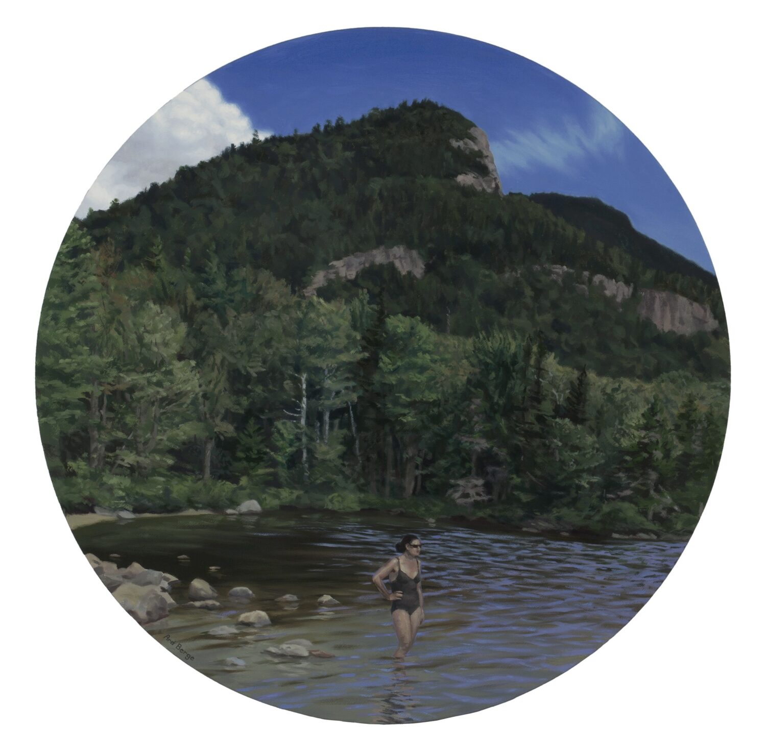 thumbnail of Oil on linen by Ard Berge titled Echo Lake.