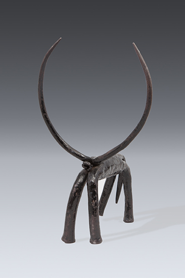thumbnail of Object made out of iron titled Bovine figure, Haya (Karagwe).