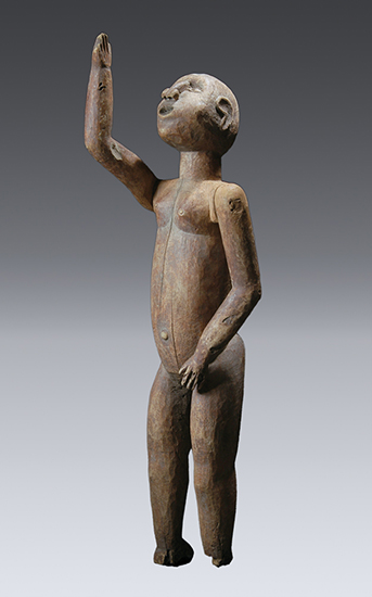 thumbnail of Object made out of wood, pigment titled Female figure, Shinyanga Region.
