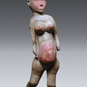 thumbnail of Object made out of wood titled Female Figure (mabinda), Sukuma.