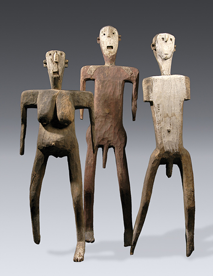 thumbnail of Objects made out of wood, pigment, metal titled Figure male Group of Dance Figures, Sukuma.