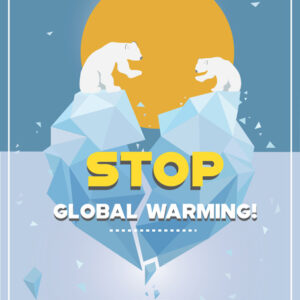 thumbnail of Inkjet print by Di Gu titled Stop Global Warming.