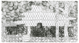 thumbnail of Collage on paper by Fathima Sinthaj titled Collage (After FLW).