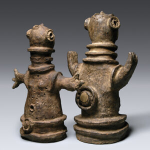 thumbnail of Object made with clay titled Pair of Figures, Luguru.