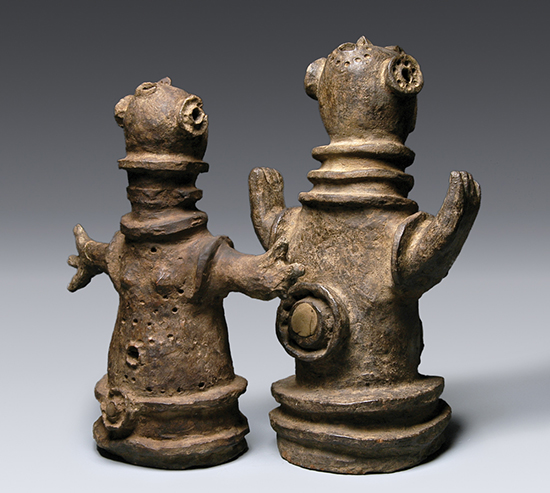 thumbnail of Object made with clay titled Pair of Figures, Luguru.