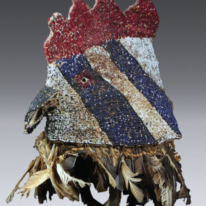 thumbnail of Object made out of Glass beads, textile, feathers titled Mask (rooster), Ha / Tabwa.