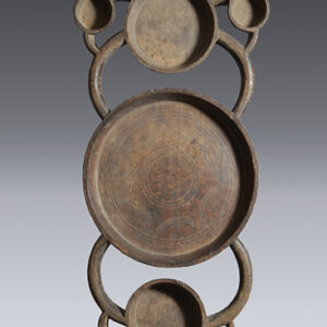 thumbnail of Object made with wood titled Platter, Swahili.