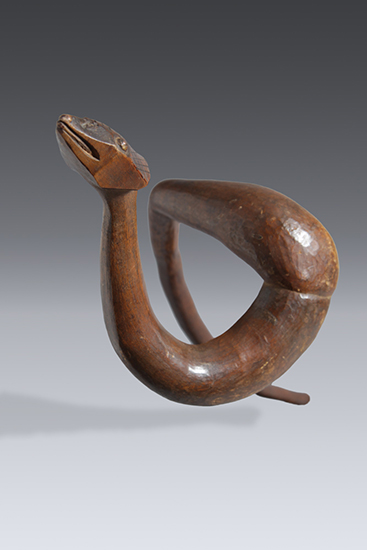 thumbnail of Object made out of wood, metal titled Animal, Figure (Snake).