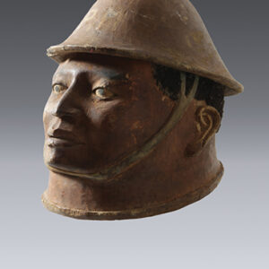 thumbnail of Object made out of wood, human hair, pigment titled Helmet Mask (lipico), Makonde.