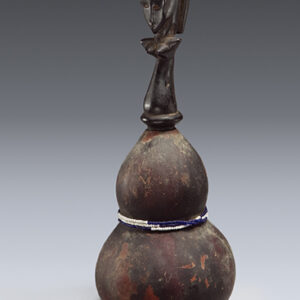 thumbnail of Object made out of Gourd, wood, glass beads, organic substances titled Medicine Container, Sandawe.