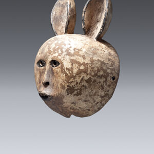 thumbnail of Object made out of wood, pigment, paint titled Mask (hare), Makonde.