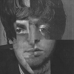 thumbnail of Collage on bristol by Joseph DeJesus-Carofano titled Cubist Portrait, Lennon & McCartney.