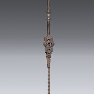 thumbnail of Object made out of wood, iron titled Staff, Kwere.