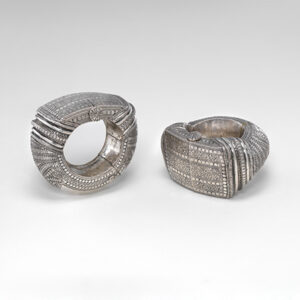 thumbnail of Object made out of silver titled Anklets, Swahili.
