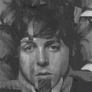 thumbnail of Collage on bristol by Nancy LojaÂ titled Cubist Portrait, Lennon & McCartney.