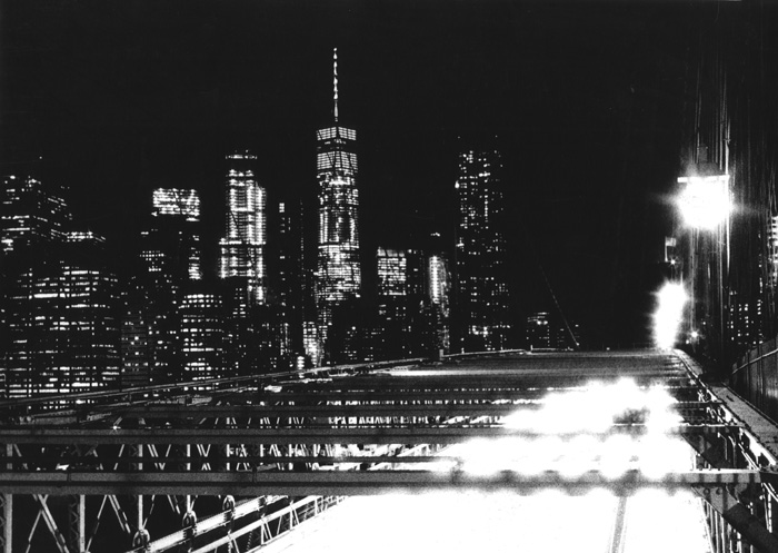 thumbnail of Silver gelatin print by Gabriel Liang titled Lights of Traffic.