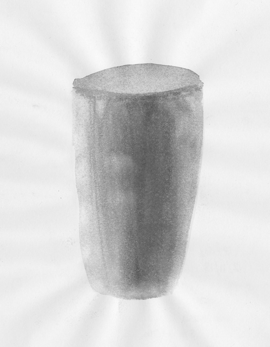 thumbnail of Ink on wash paper by Ye Seul Kang titled Vase.