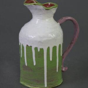 thumbnail of Glazed ceramic by Song WangÂ untitled (coil pitcher).