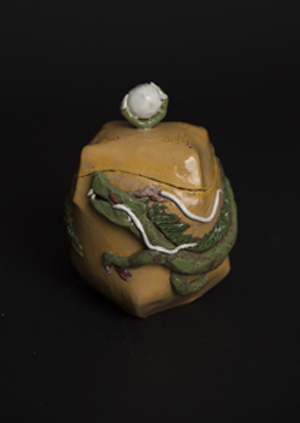 thumbnail of Treasure Jar by Hui Lam So. Medium: Ceramic. Size 7.75â€ High Date2016