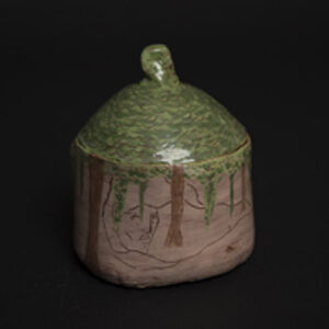thumbnail of The Forest Jar by Emir Webster. Medium: Ceramic. Size 6.75” High Date 2016