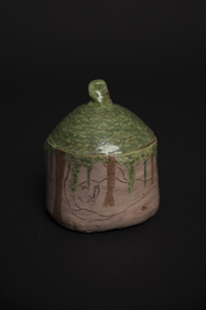 thumbnail of The Forest Jar by Emir Webster. Medium: Ceramic. Size 6.75â€ High Date 2016