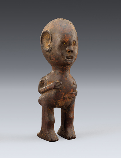 thumbnail of Object made out of clay, glass beads titled Male Figure, Pare.
