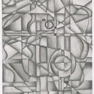 thumbnail of Graphite on paper by Sami Sumiti Devi titled Abstract Composition.