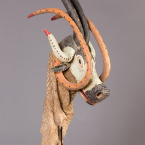 thumbnail of Buffalo Puppet made with wood, textile, pigment.