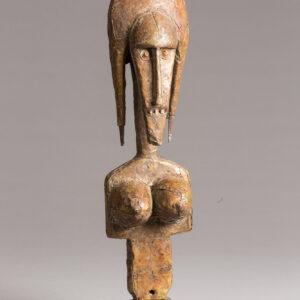 thumbnail of Puppet Figure Female made with wood, stone, brass.
