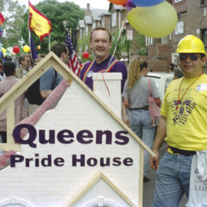 thumbnail of Photo of Queens Pride House (QPH) members participate in a Queens Pride Parade