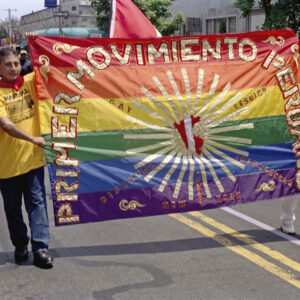 thumbnail of Photo of Primer Movimiento Peruano at the 2001 Queens Pride Parade