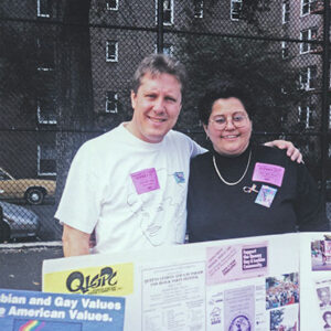 thumbnail of Photo of Queens Pride Parade co-founders Daniel Dromm and Maritza Martinez