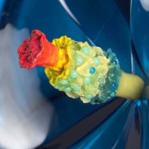 thumbnail of Glass sculpture by Mara Sfara titled Blue Flower.