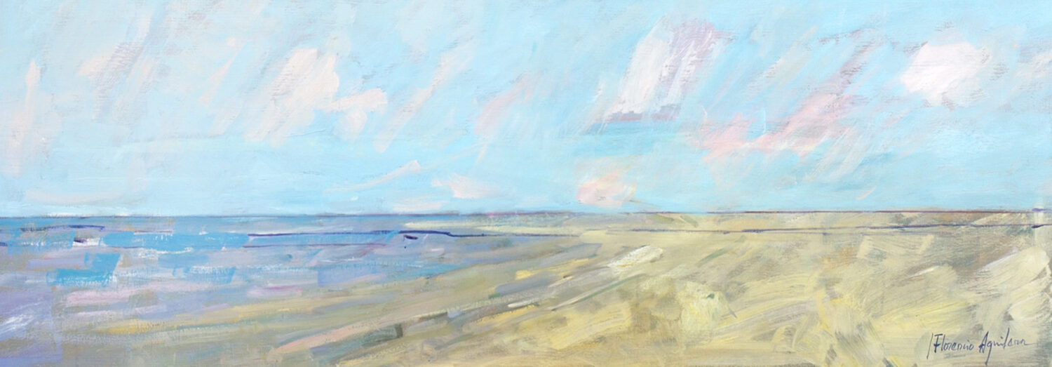 thumbnail of Oil on linen by Florencio Aguilera titled Costa de Portugal.