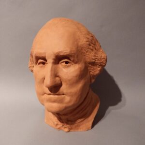 thumbnail of Sculpture of George Washington made out of terra cotta
