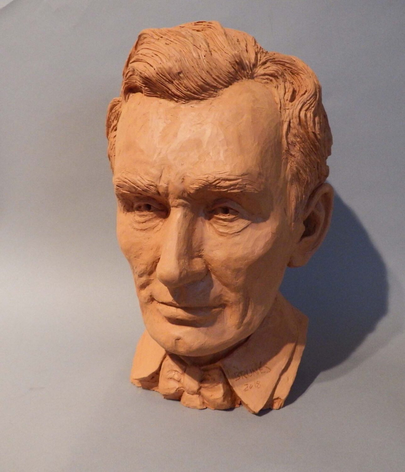 thumbnail of Sculpture of Abraham Lincoln made out of Terra Cotta.