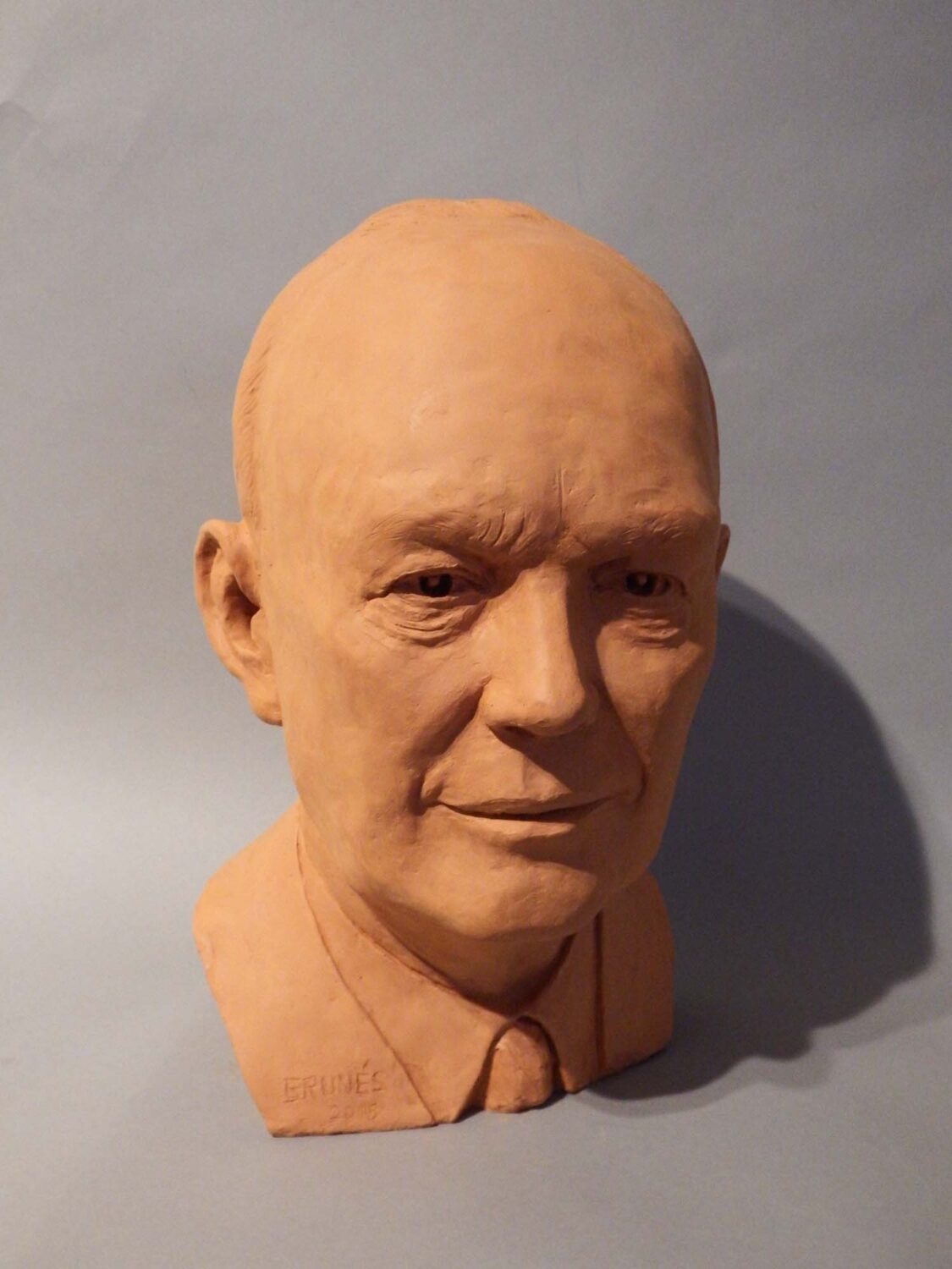 thumbnail of Sculpture of Dwight D Eisenhower made out of Terra cotta.