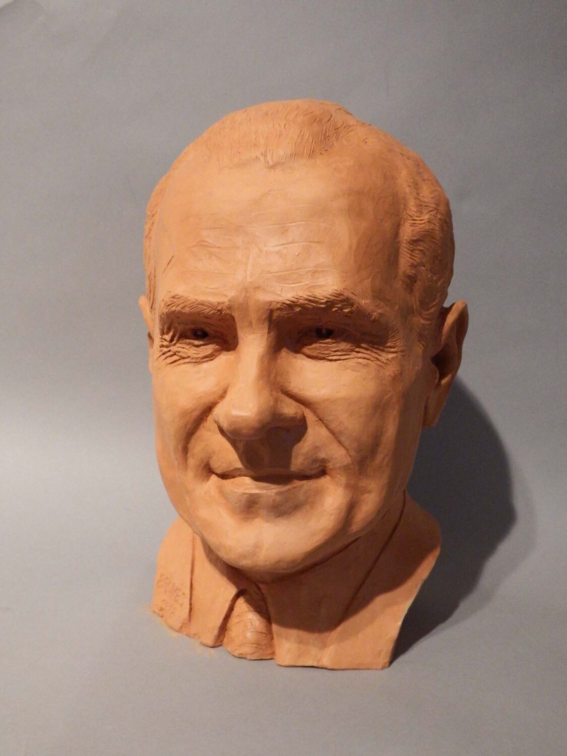 thumbnail of Statue of Richard Nixon made out of Terra cotta.