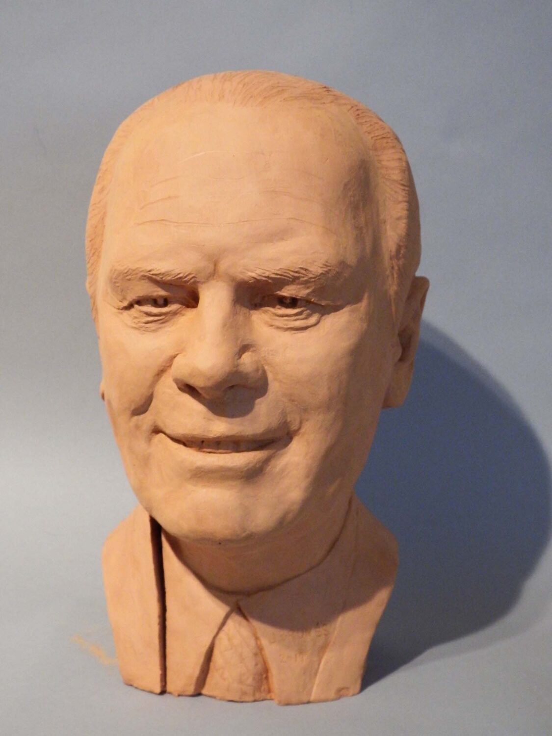 thumbnail of Sculpture of Gerald Ford made out of Terra cotta.