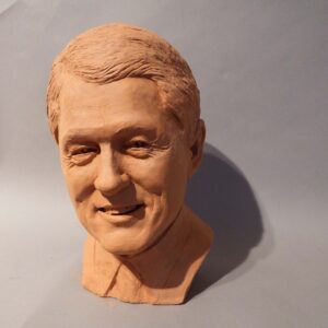 thumbnail of Sculpture of Bill Clinton made out of Terra cotta