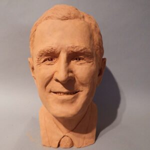 thumbnail of Sculpture of George W. Bush made out of Terra cotta