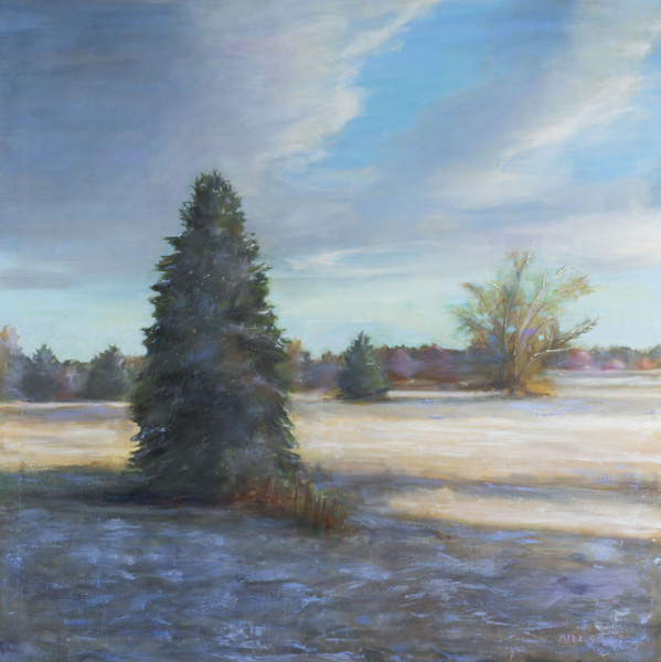 thumbnail of Oil on canvas by Mara Sfara titled A Tree in Farmington, CT.
