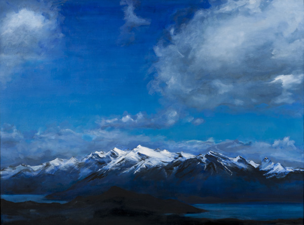 thumbnail of Oil on canvas by Mara Sfara titled Icelandic Glacier Blue.