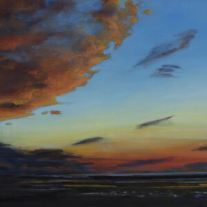 thumbnail of Oil on canvas by Mara Sfara titled Brilliant Sunset.
