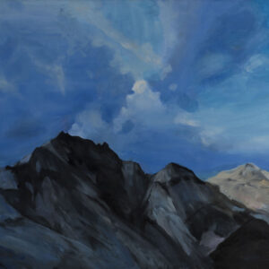 thumbnail of Oil on canvas by Mara Sfara titled Argentina: Blue Clouds and Mountains.