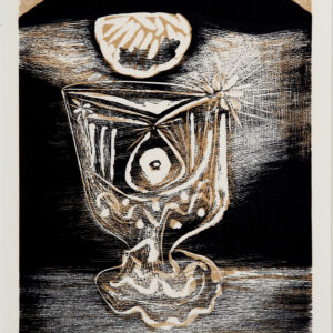thumbnail of Lino-cut by Pablo Picasso titled Le Verre Sous La Lampe.