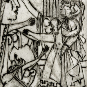 thumbnail of Aquatint, Engraving and Drypoint by Pablo Picasso titled Lysistrata: La Plainte des Femmes.