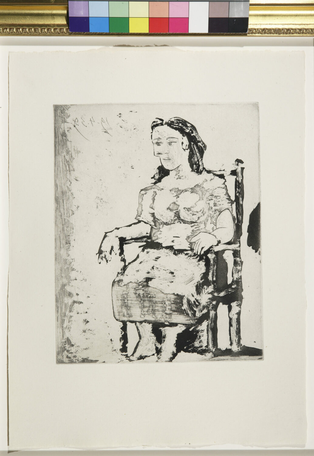 thumbnail of Aquatint, scraper and engraving by Pablo Picasso titled Femme au Fauteul: Dora MaarPablo Picasso.